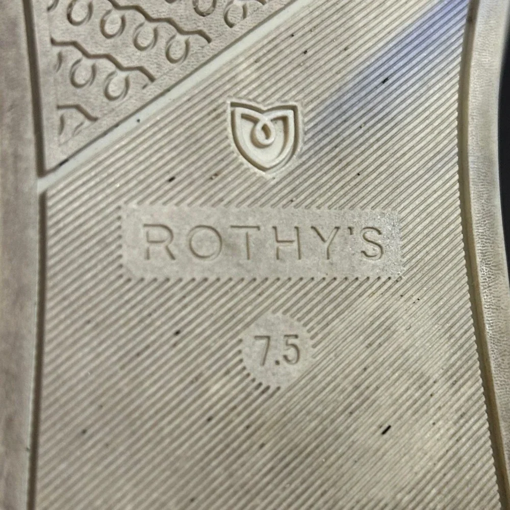Rothy's The Sneaker Women 7.5 Heather Grey Slip On Knit Comfort Washable Flat